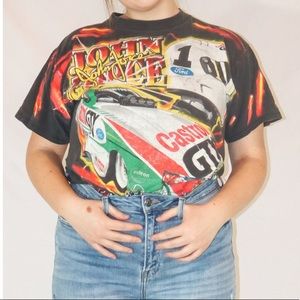 Vintage 90s NASCAR John Force Racing T-Shirt